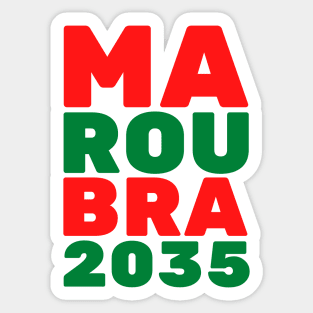 MAROUBRA - 2035 - MA - ROU - BRA. SOUTHS COLOURS Sticker